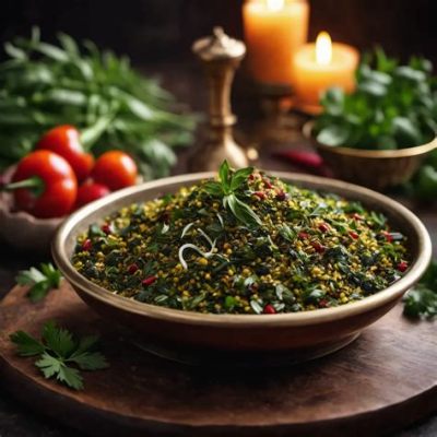  Ghormeh Sabzi! A Symphony of Aromatic Herbs and Tangy Flavor