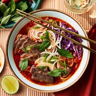  Bún bò Huế: ¡Un viaje explosivo de sabores picantes y umami que te transportará a la vibrante ciudad de Huế!