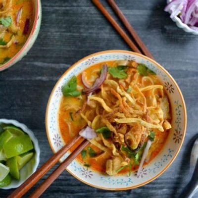  Khao Soi: ¡Una explosión de sabores intensos que se funden en una textura cremosa y reconfortante!