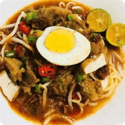  Mee Rebus: ¡Un festín picante y cremoso que te transportará a las calles de Nibong Tebal!